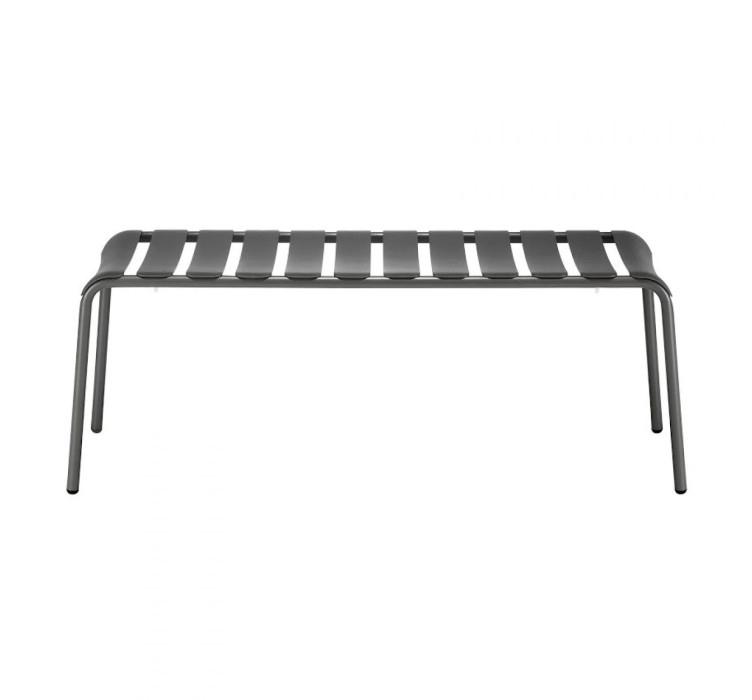 Вулична алюмінієва лавка Stecca 8 Dark Grey1